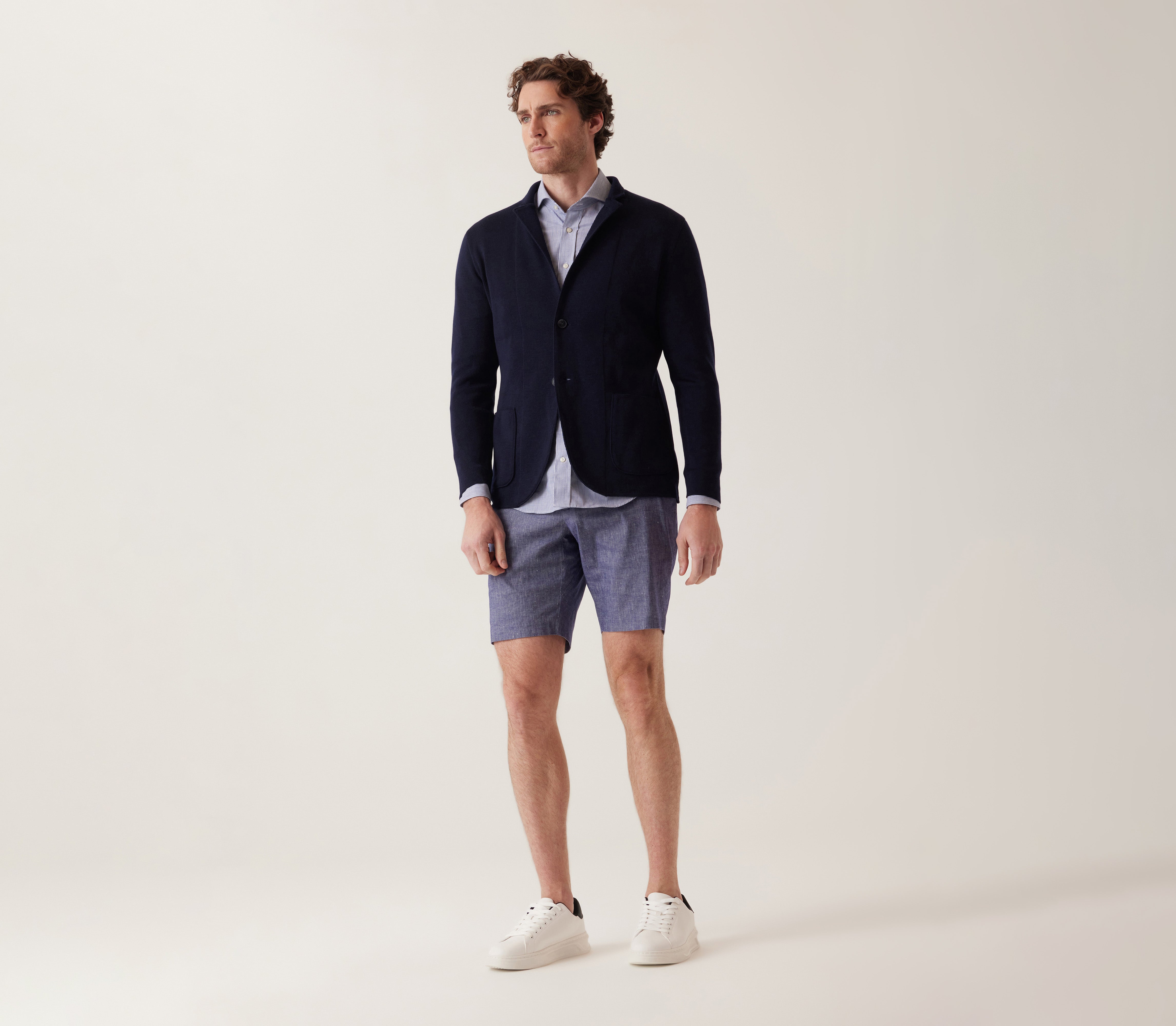 Oasis Bermuda In Lifesync Linen Stretch