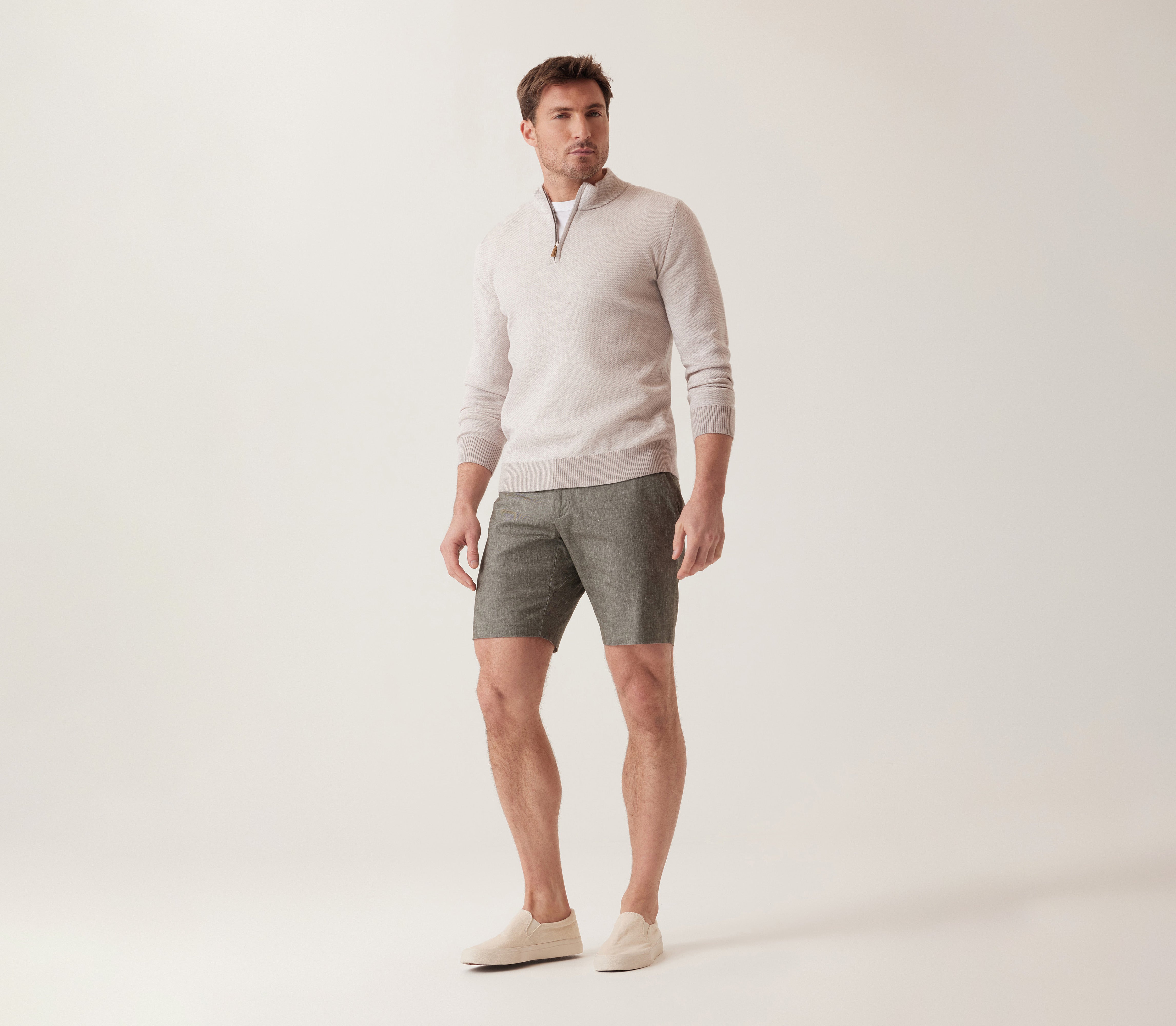 Oasis Bermuda In Lifesync Linen Stretch