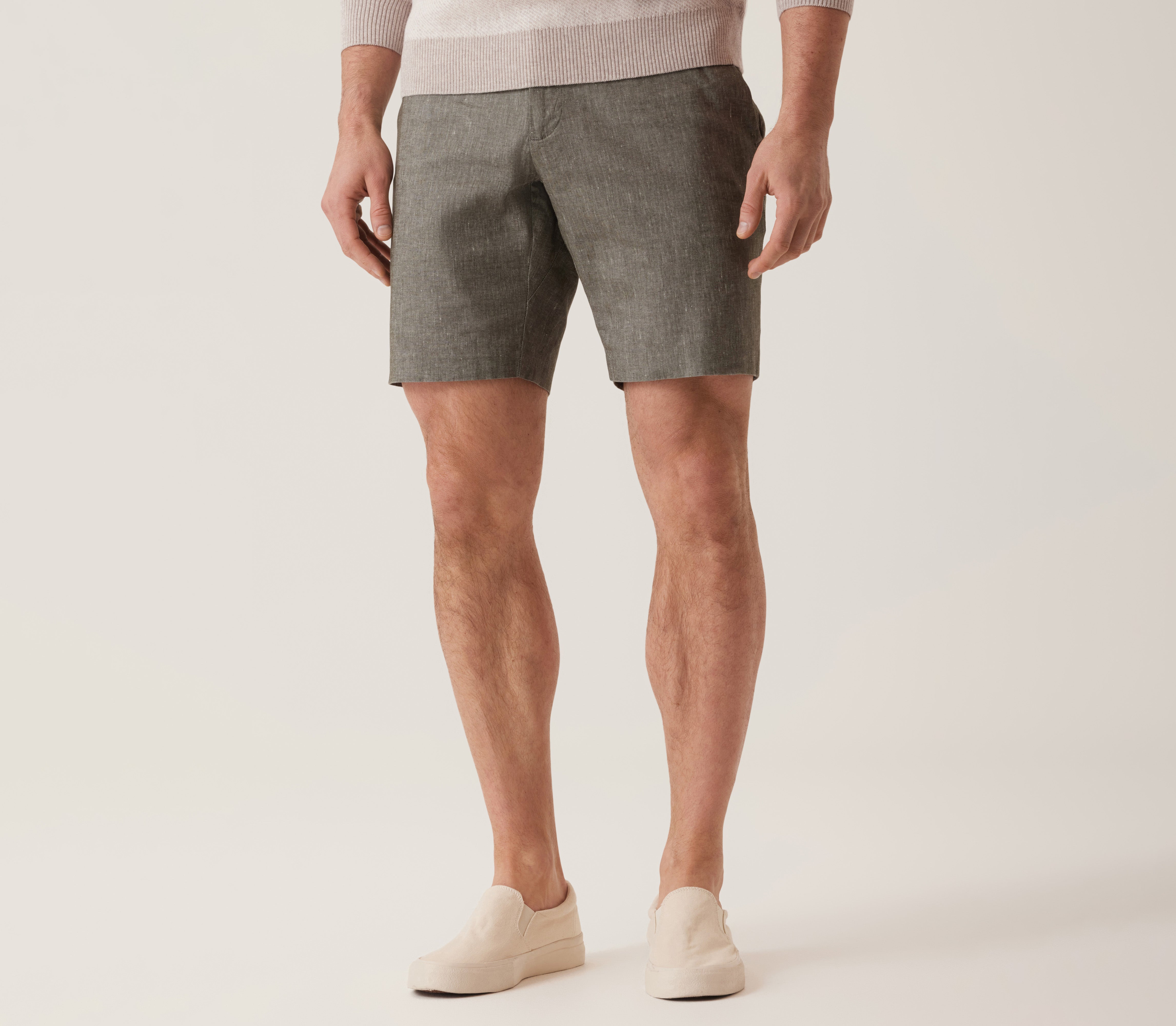 Oasis Bermuda In Lifesync Linen Stretch