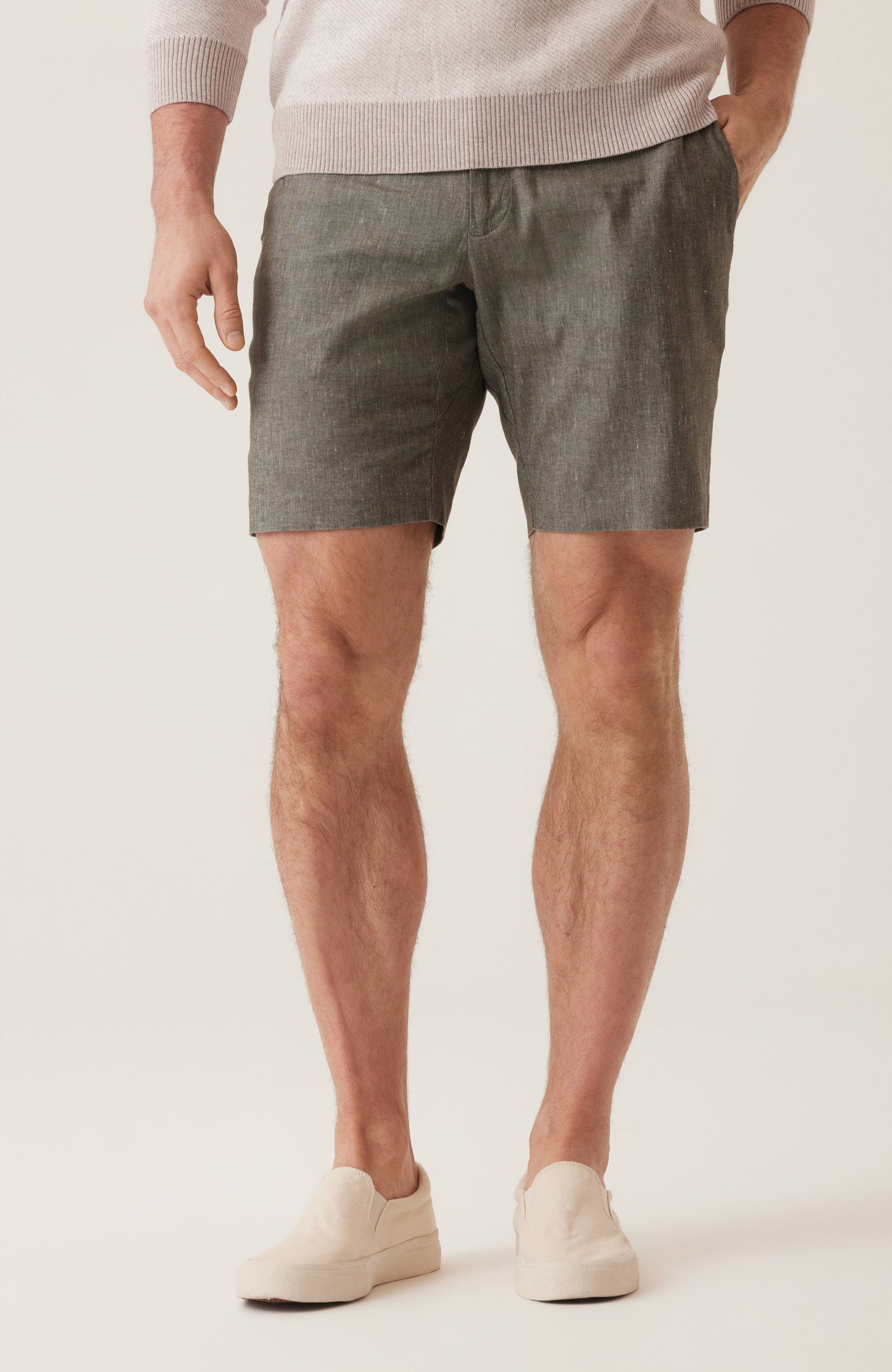 Oasis Bermuda In Lifesync Linen Stretch