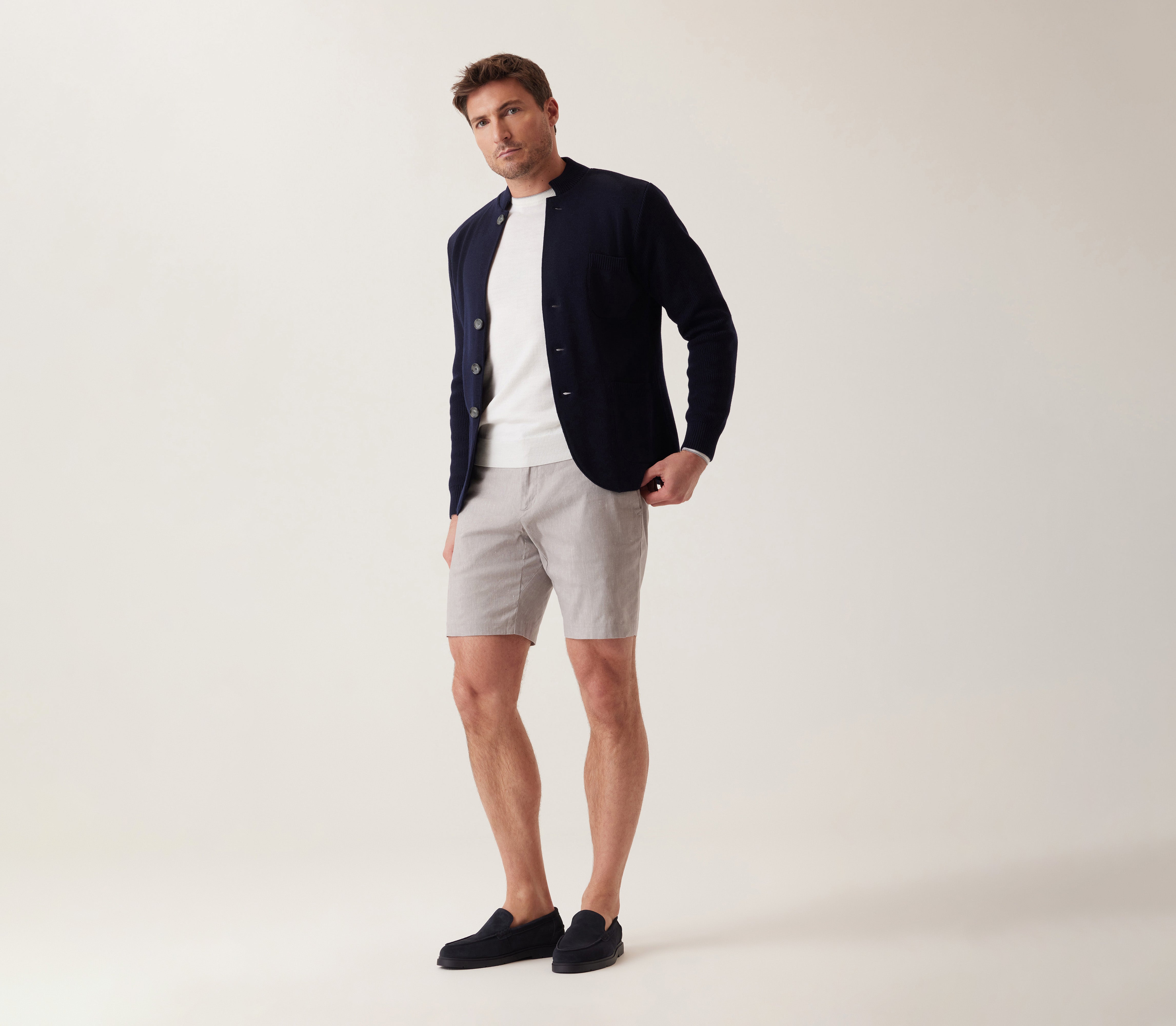 Oasis Bermuda In Lifesync Linen Stretch