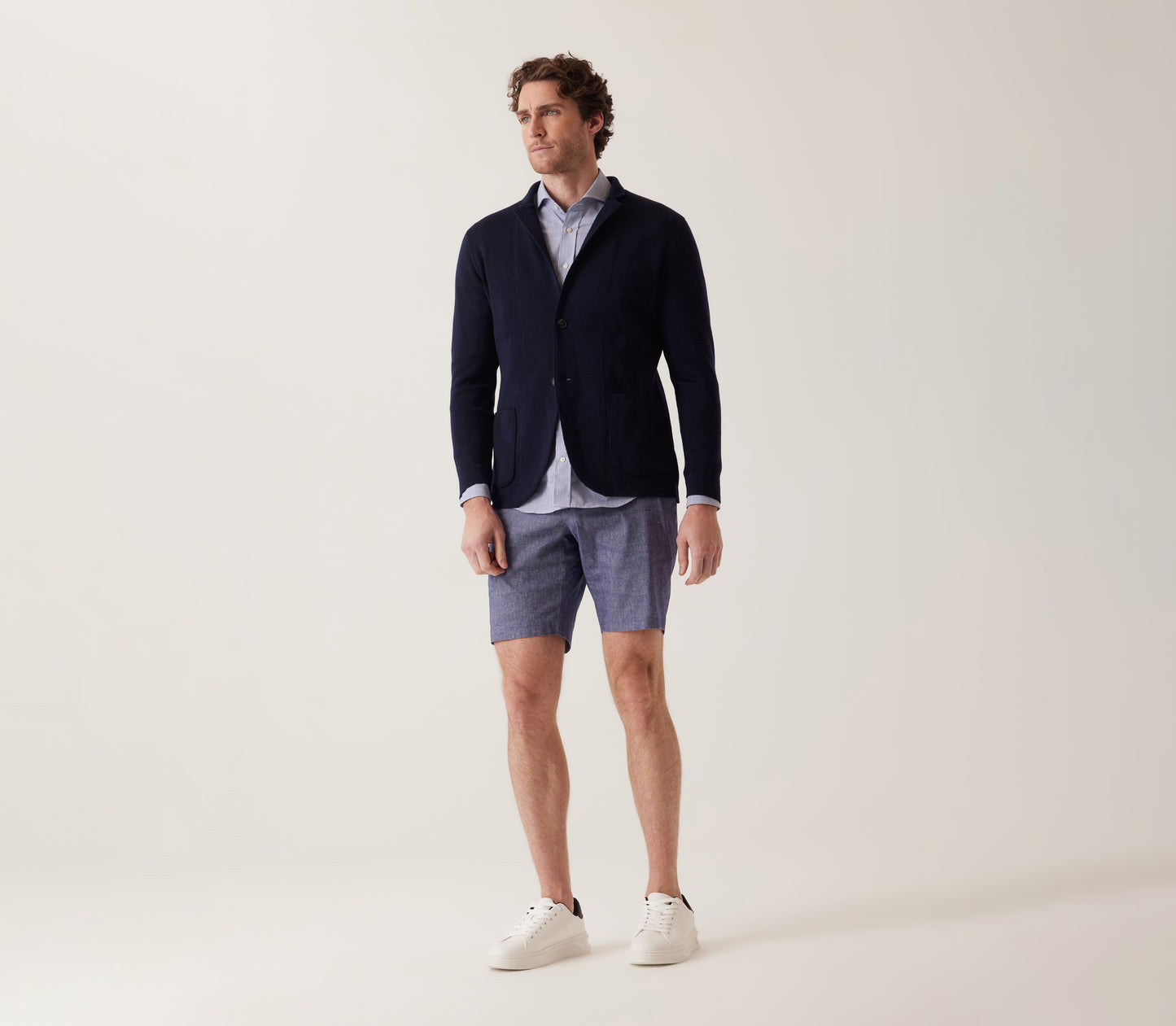 Oasis Bermuda In Lifesync Linen Stretch