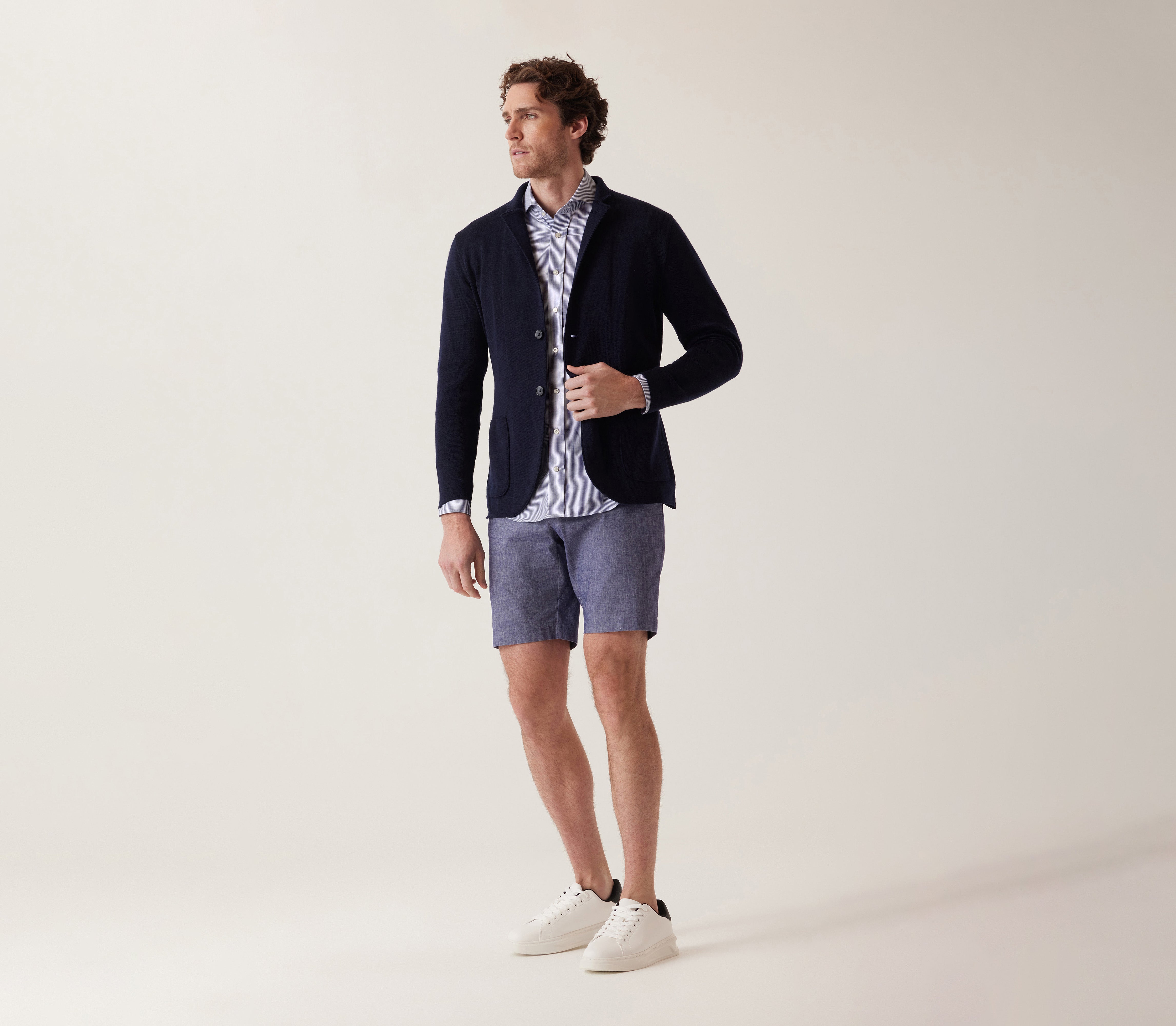 Oasis Bermuda In Lifesync Linen Stretch