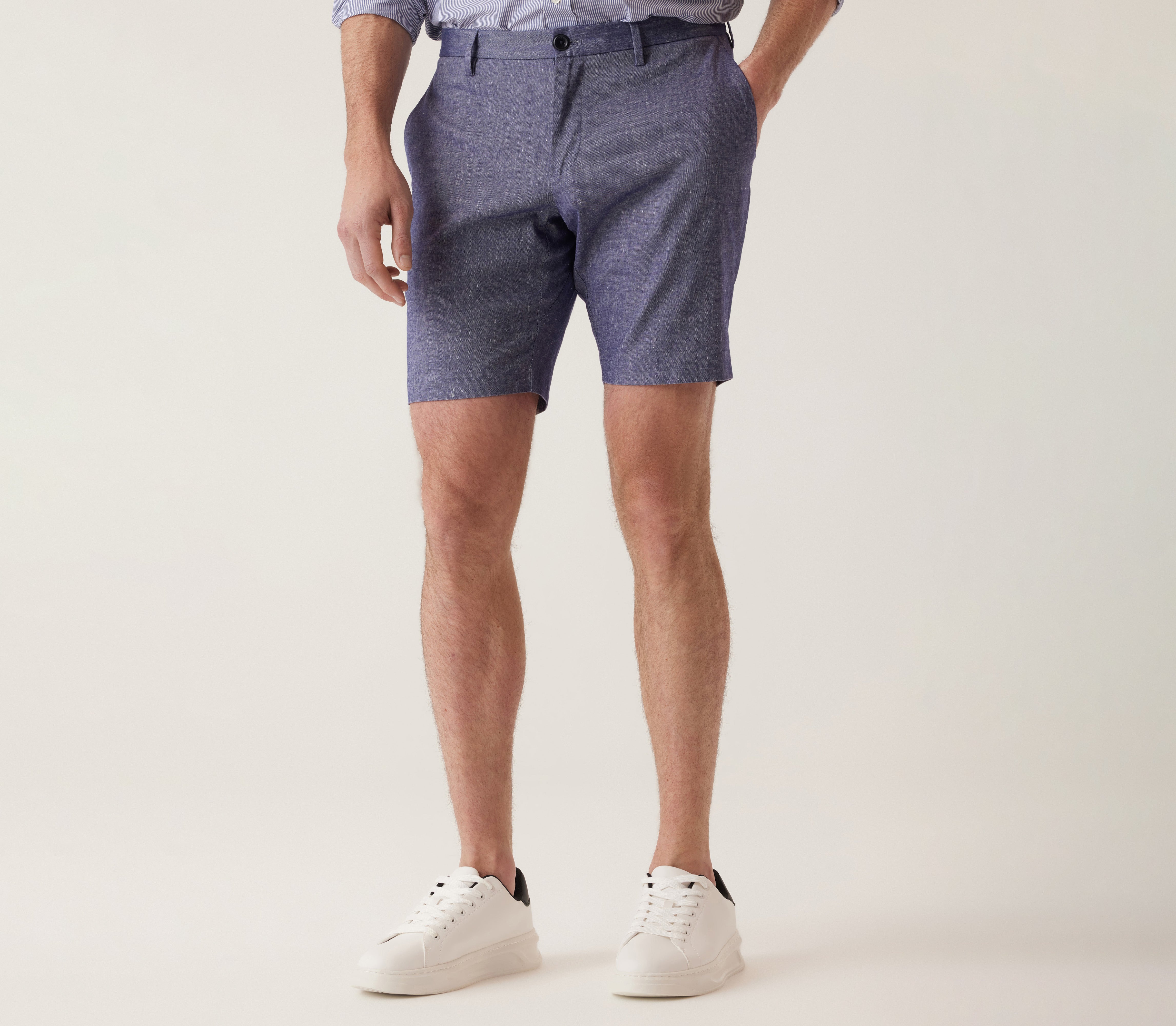 Oasis Bermuda In Lifesync Linen Stretch