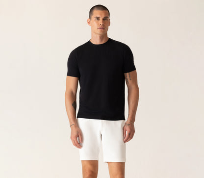 Short Sleeve Modern Crew T-Shirt In Soft Techno Jersey