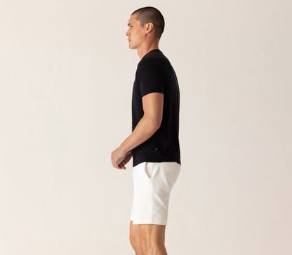 Short Sleeve Modern Crew T-Shirt In Soft Techno Jersey