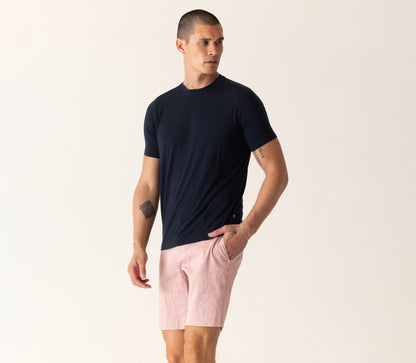 Short Sleeve Modern Crew T-Shirt In Soft Techno Jersey