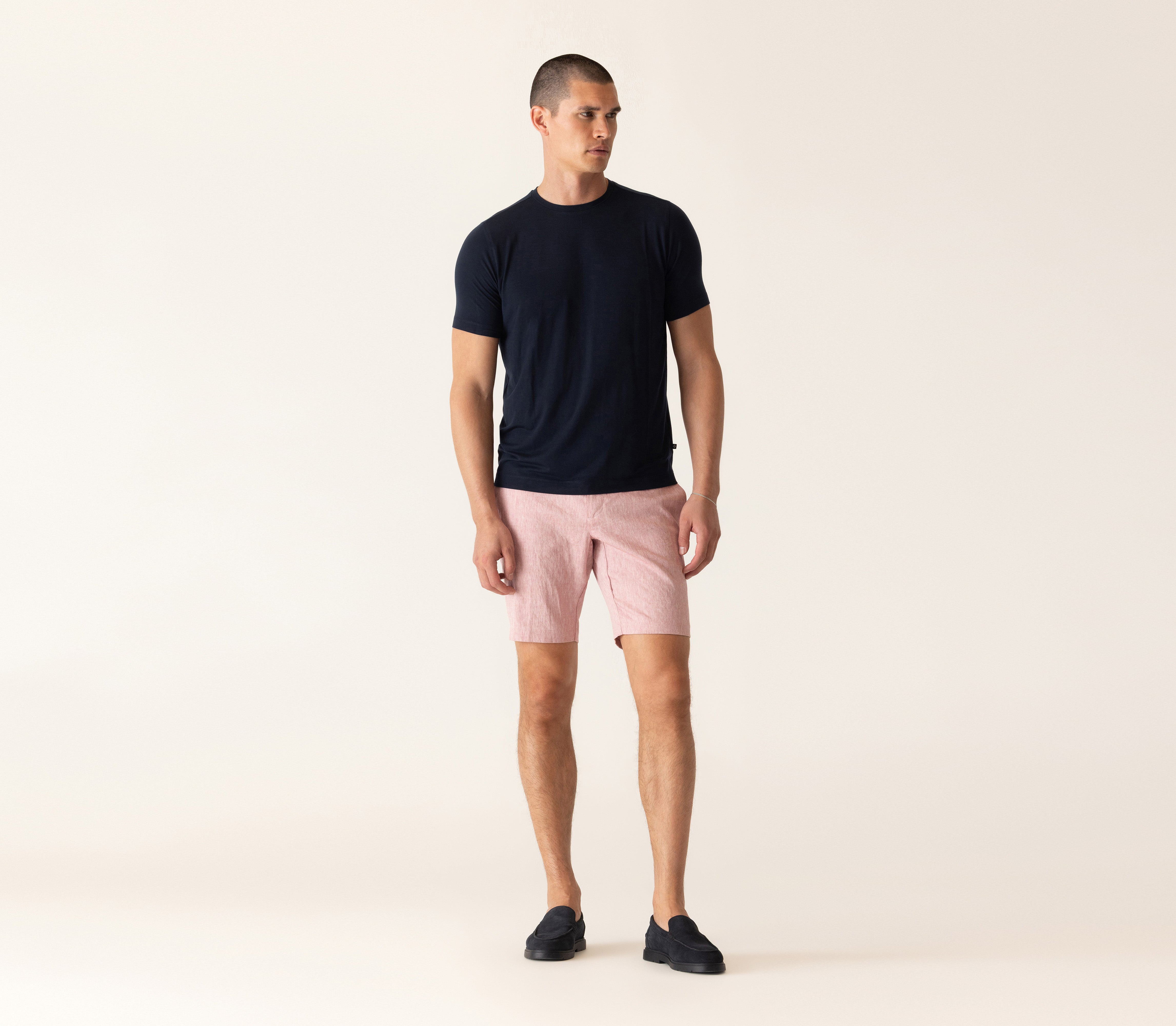 Short Sleeve Modern Crew T-Shirt In Soft Techno Jersey