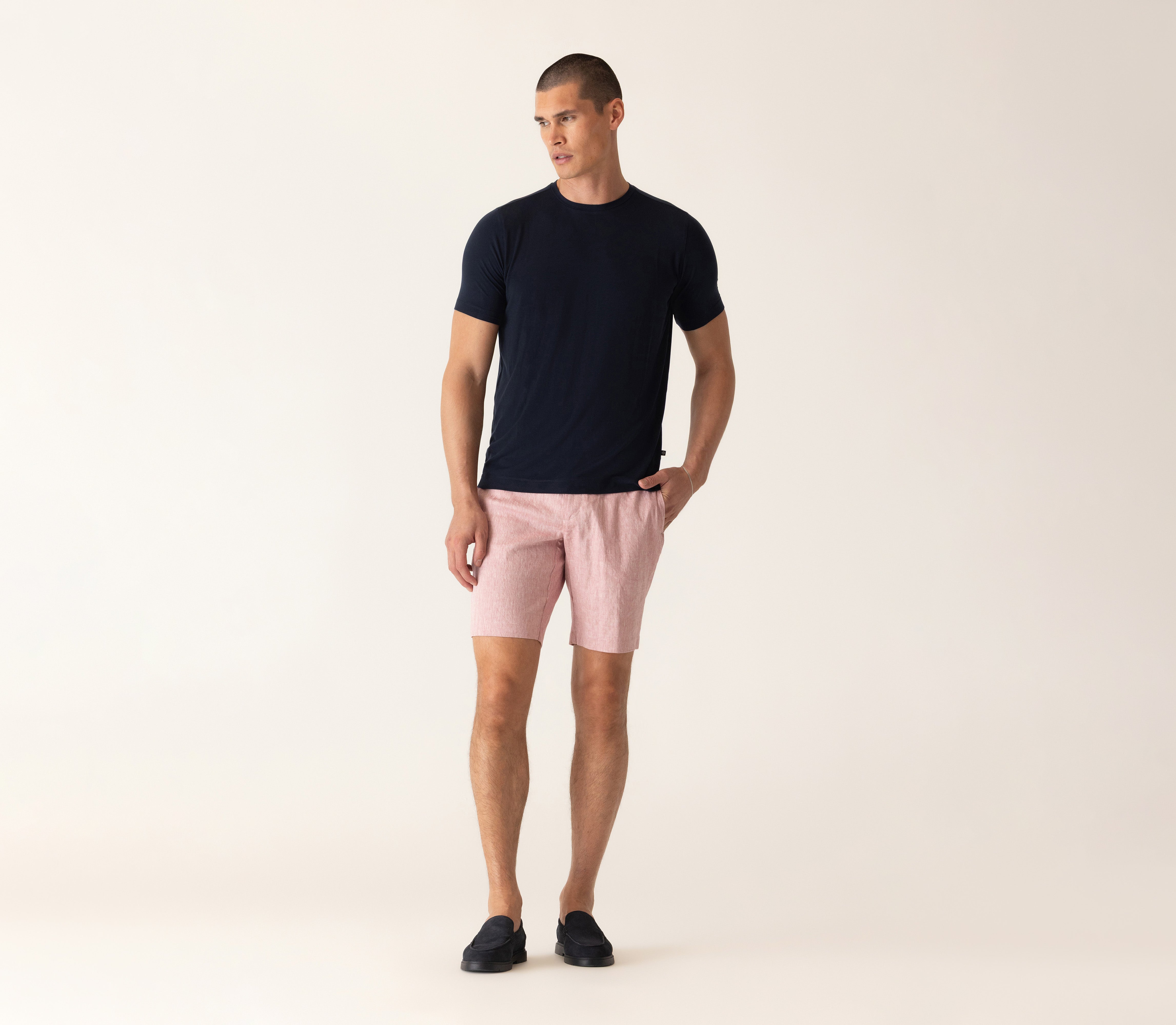 Short Sleeve Modern Crew T-Shirt In Soft Techno Jersey