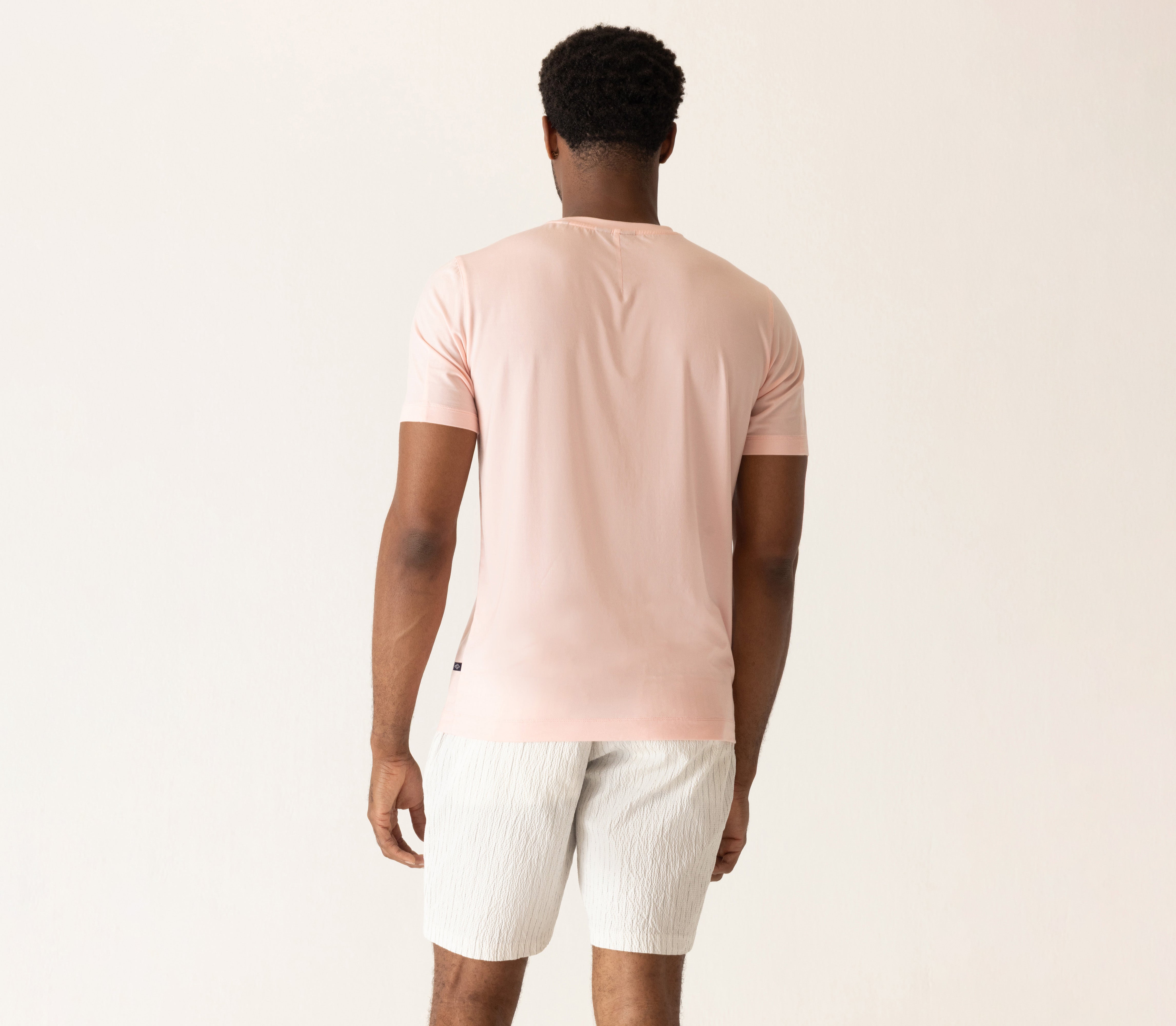 Short Sleeve Modern Crew T-Shirt In Soft Techno Jersey