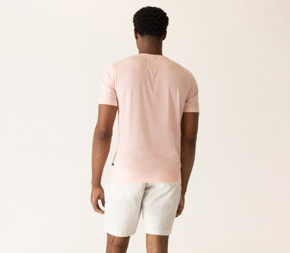 Short Sleeve Modern Crew T-Shirt In Soft Techno Jersey