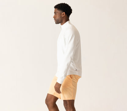 Long Sleeve 1/4 Zip In Techno Microlight French Terry