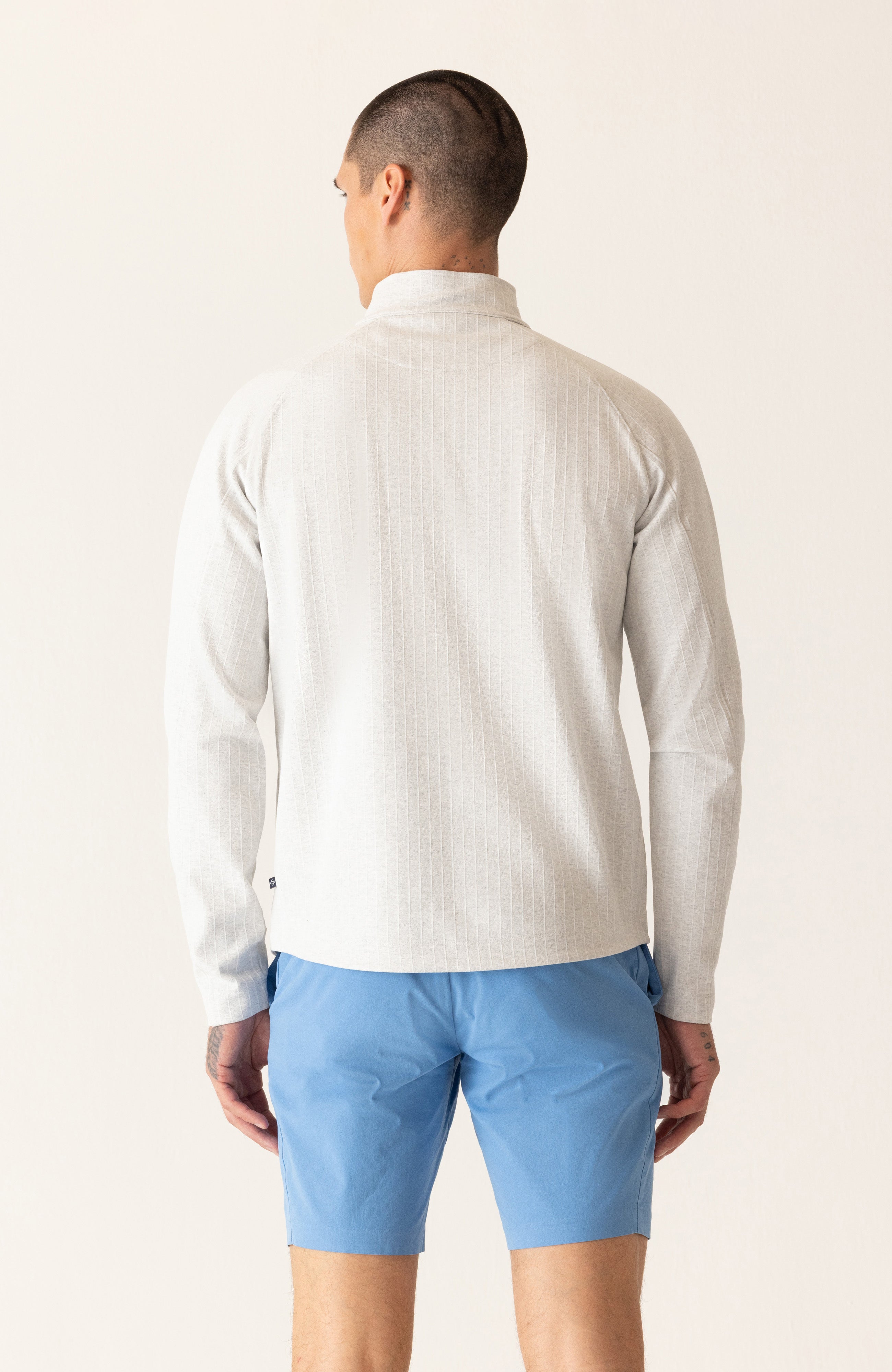 Long Sleeve 1/4 Zip In StratLuxe Jersey Hover
