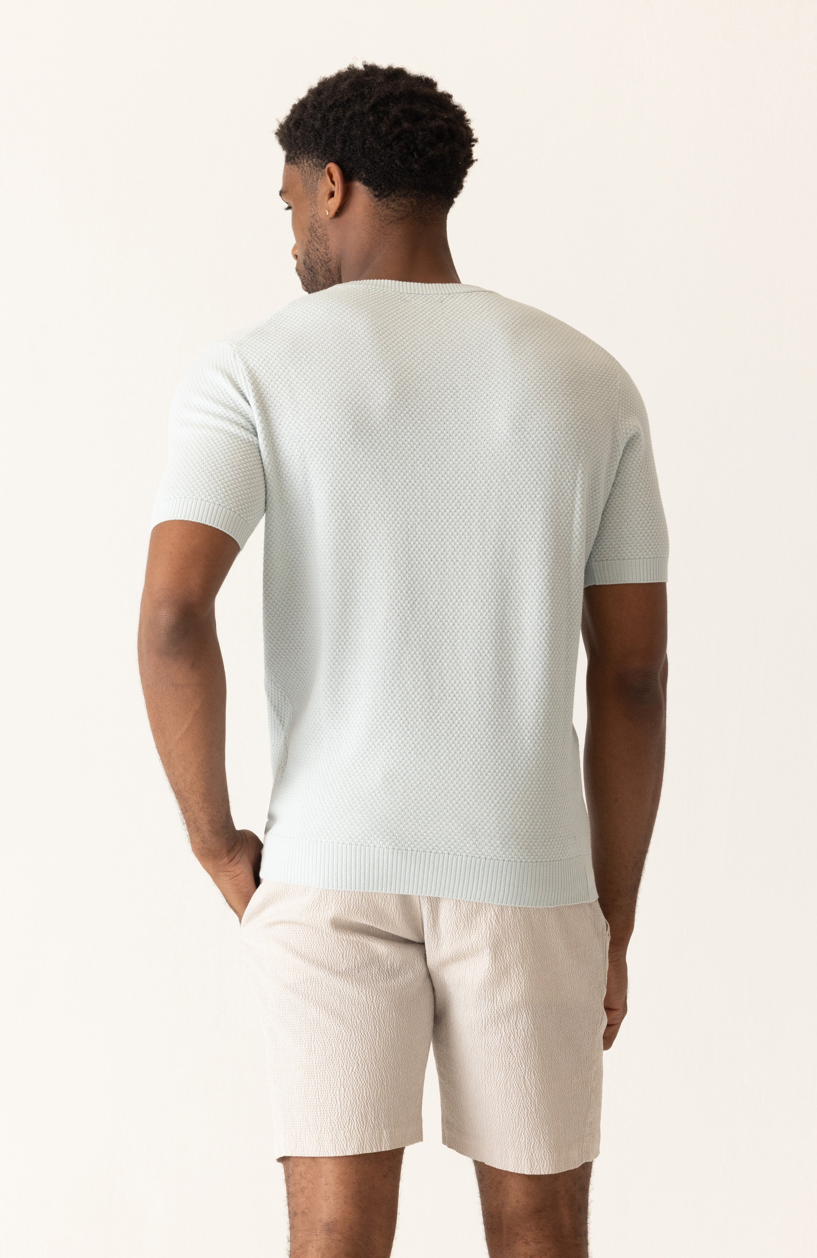 Short Sleeve Modern Knit Crew Hover
