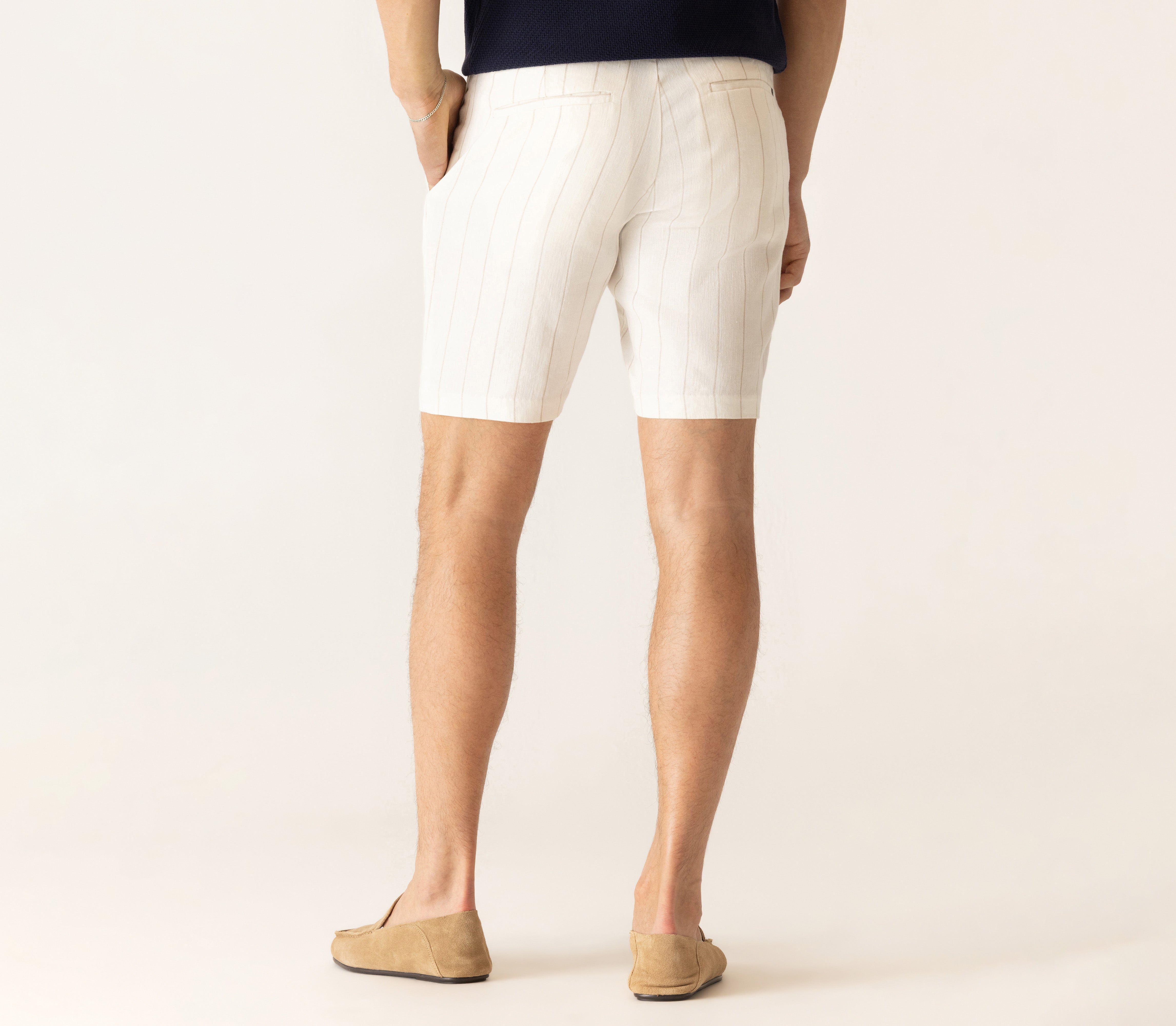 Oasis Bermuda In Hyperthread Pinstripe