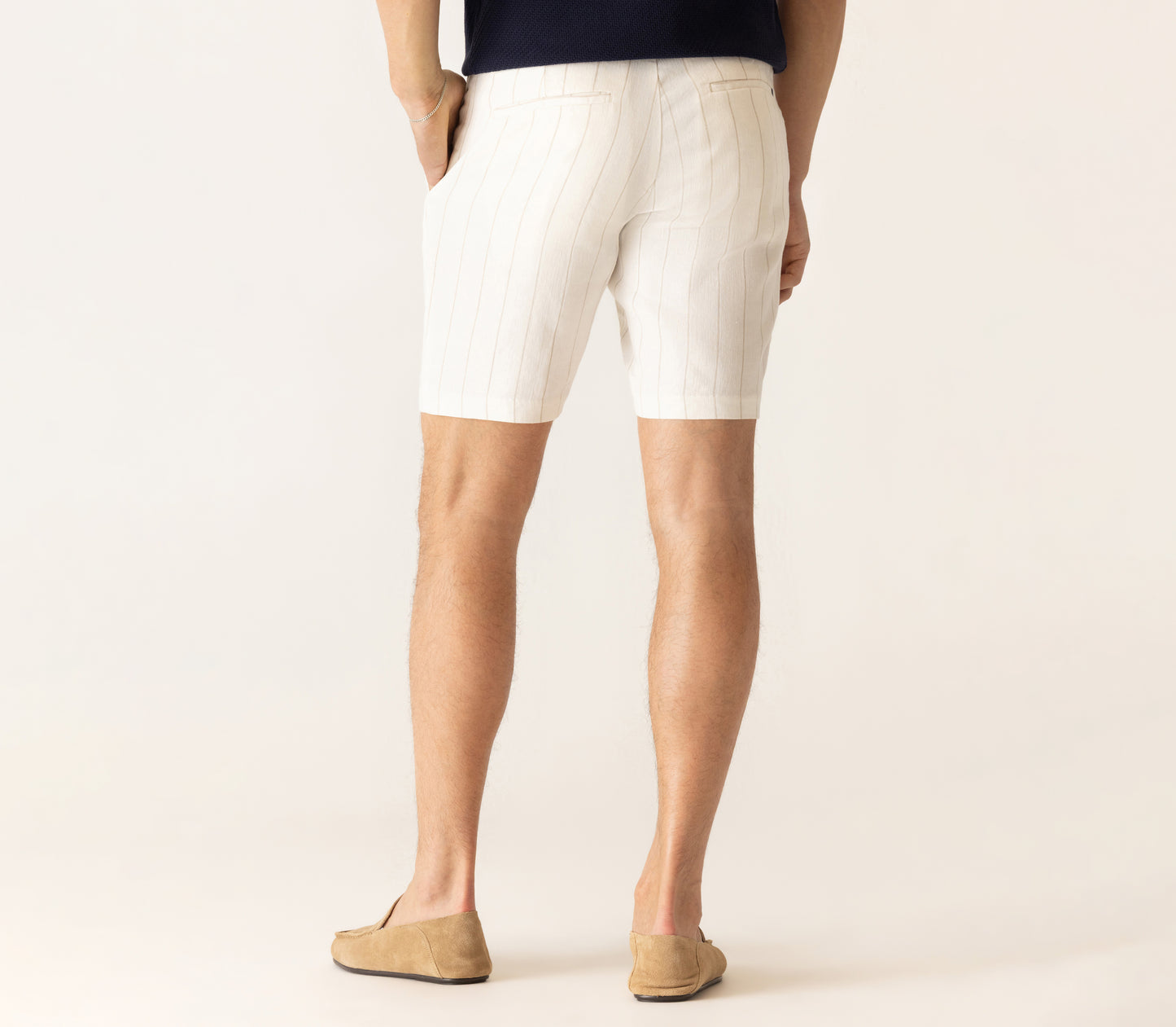 Oasis Bermuda In Hyperthread Pinstripe