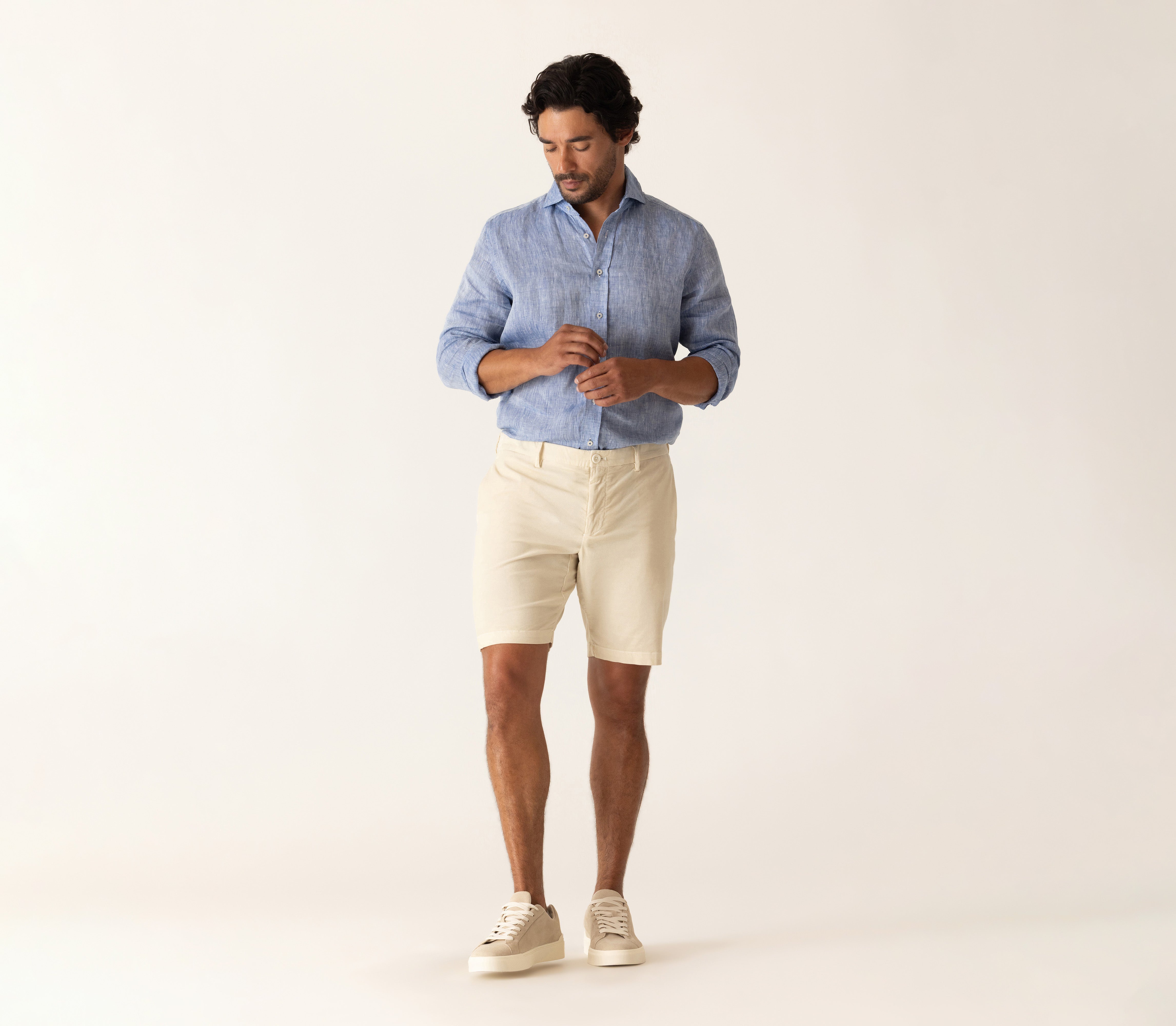 Galaxy Bermuda In Stretch Cloud Corduroy