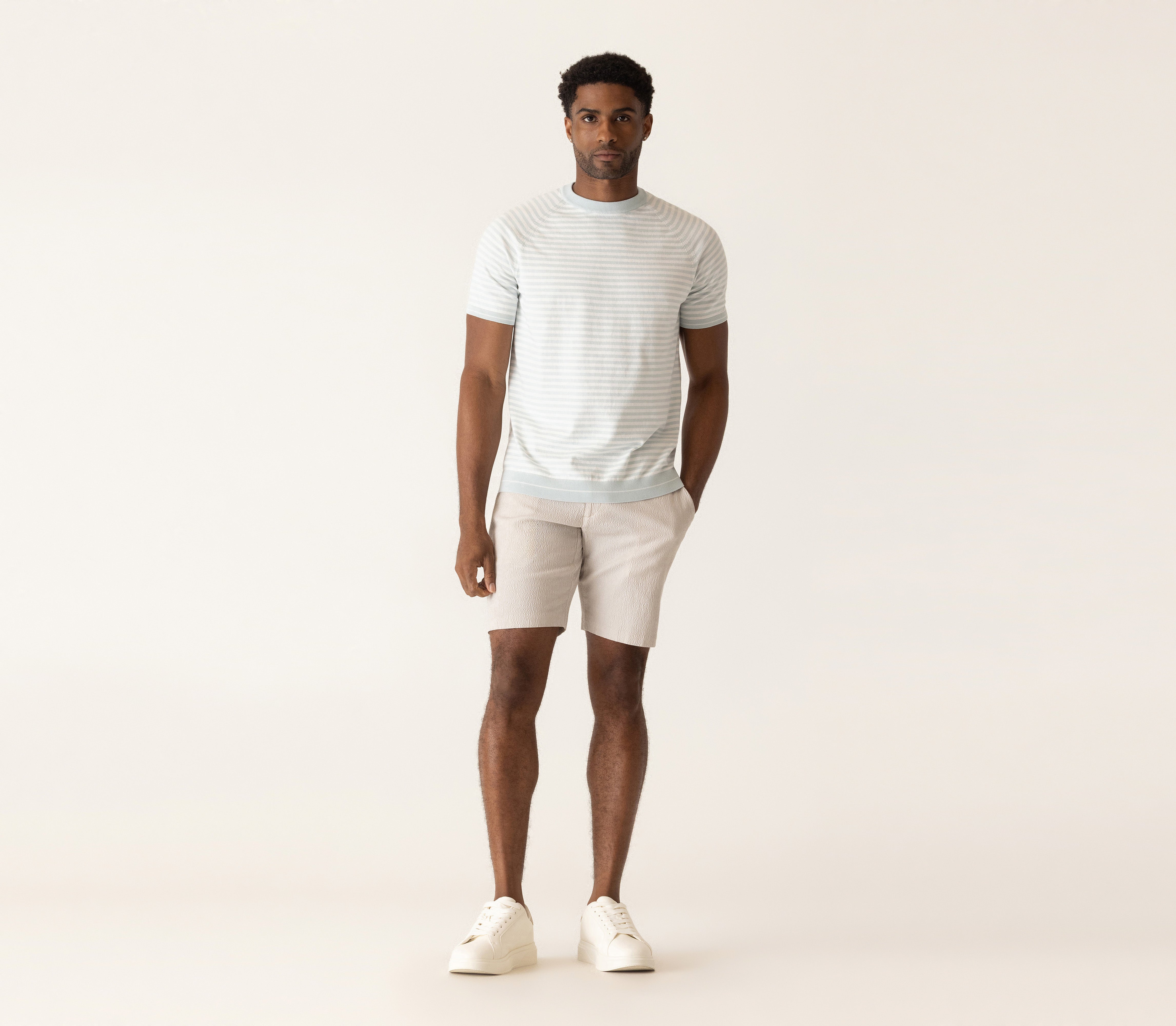 Galaxy Bermuda In Supernatural Seersucker