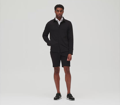 Long Sleeve Getaway Shirt Jacket In Twilight Twill Jersey