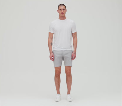 Short Sleeve Modern Crew T-Shirt In Soft Techno Jersey