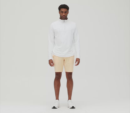 Long Sleeve 1/4 Zip In Techno Microlight French Terry